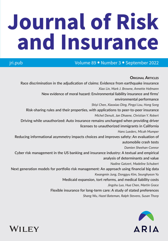 Journal of Risk and Insurance
